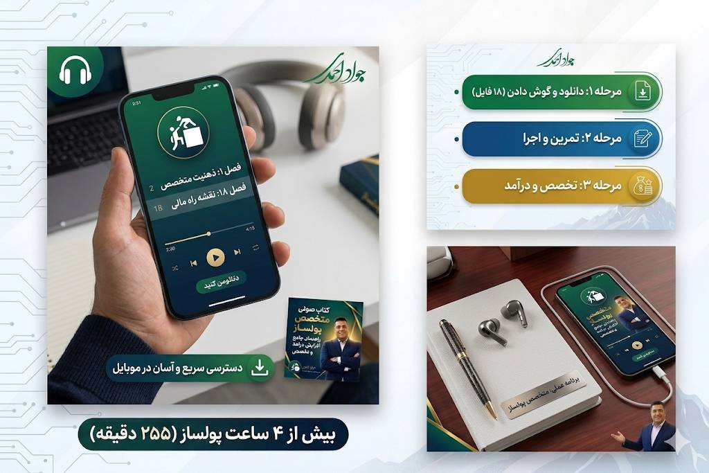 کتاب صوتی متخصص پولساز 17 راهکار تبدیل مهارت به ثروت در ایران - تصویر 2